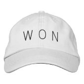 勝たれた帽子 刺繍入りキャップ (正面)