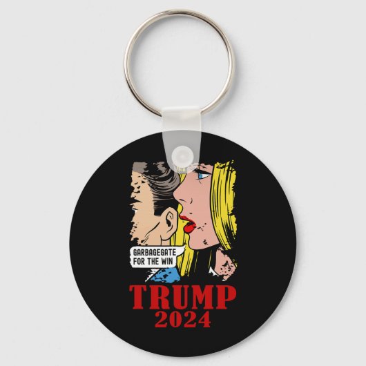 勝ちおもしろいのトランプのためのゴミ切り札 キーホルダー (正面)