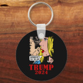 勝ちおもしろいのトランプのためのゴミ切り札 キーホルダー (正面)