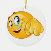 勝ち方スマイル拳バンプ セラミックオーナメント (正面)
