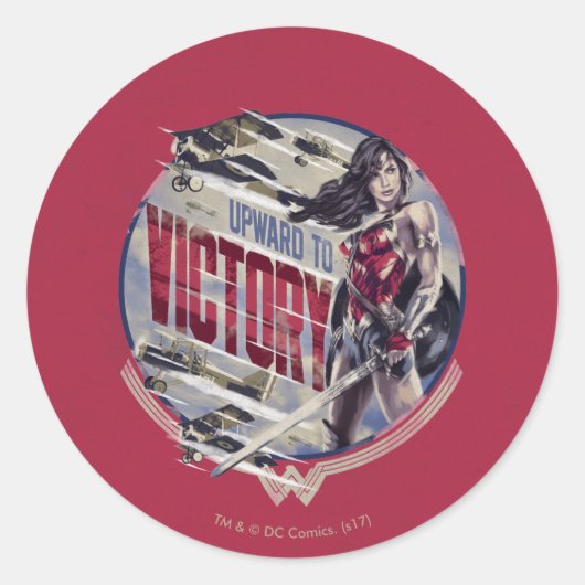 勝ち疑問に思に向かう女 ラウンドシール (正面)