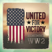 勝ち統一されたのために第二次世界大戦アメリカ国旗の愛国心 ウィンドウサイン (シート3)