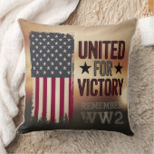 勝ち統一されたのために第二次世界大戦アメリカ国旗の愛国心 クッション (ブランケット)
