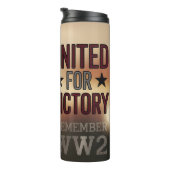 勝ち統一されたのために第二次世界大戦アメリカ国旗の愛国心 タンブラー (回転右)