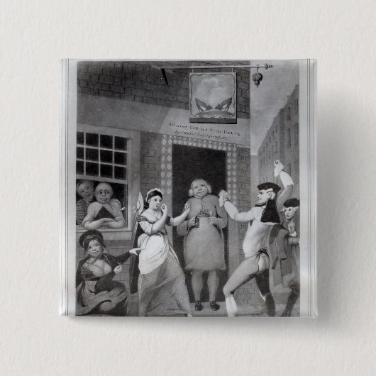 勝ち誇ったBillingsgate 缶バッジ (正面)