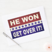 勝ったぞ！シール 長方形シール (封筒)