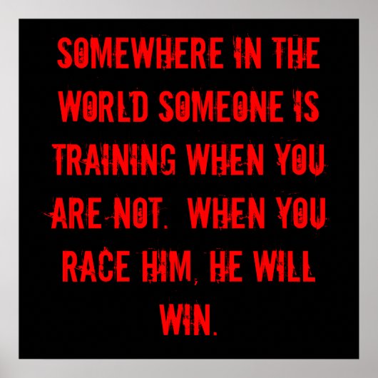 勝つためのトレーニング! ポスター (正面)