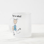 勝つべきBボールの演劇 フロストグラスマグカップ (正面左)