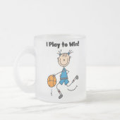 勝つべきBボールの演劇 フロストグラスマグカップ (左)