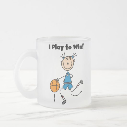 勝つべきBボールの演劇 フロストグラスマグカップ (左)