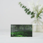 勝つ森林名刺のテンプレート 名刺 (スタンド正面)