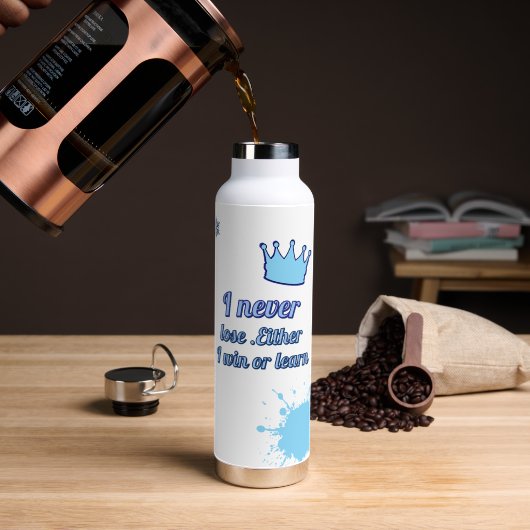 勝やる気を起こさせるつか負けない(_I学) ウォーターボトル (コーヒー (回転後))