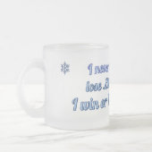 勝やる気を起こさせるつか負けない(_I学) フロストグラスマグカップ (左)