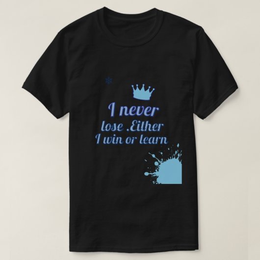 勝やる気を起こさせるつか負けない(_I学) Tシャツ (デザイン正面)