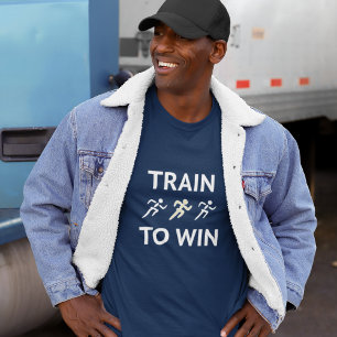 勝やる気を起こさせるつために訓練する Tシャツ