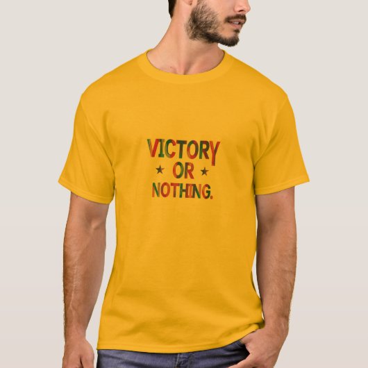 勝利か何かTシャツ Tシャツ (正面)