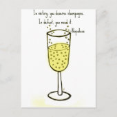 勝利では、ジルによってシャンペンのプリントに値します ポストカード (正面)