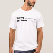 勝利には多くの父がいる モチベーションデザイン Tシャツ (正面)