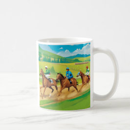 勝利に向けてレース – 競馬術 コーヒーマグカップ
