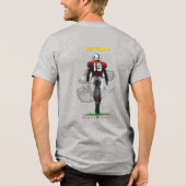 勝利に足を踏み入れる | メンズ トライブレンドTシャツ (裏面)