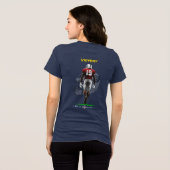 勝利に踏み込む(2) | レディース トライブレンドTシャツ (裏面全面)