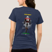 勝利に踏み込む(2) | レディース トライブレンドTシャツ (裏面)