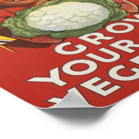 勝利のために掘るアメリカのww1ポスターを成長 ポスター (角)