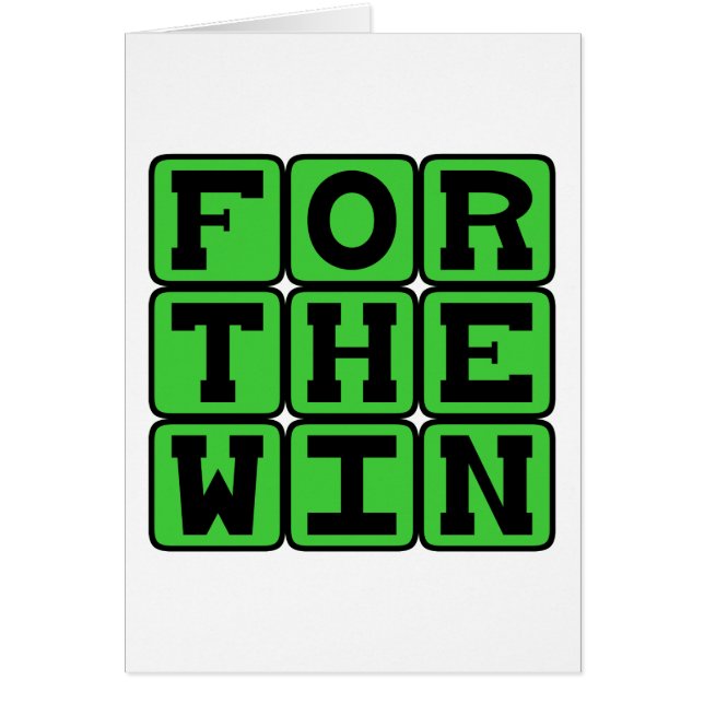 勝利のために FTW インターネット ミーム (正面)