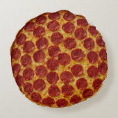 勝利のためのピザ枕 ラウンドクッション (裏面)