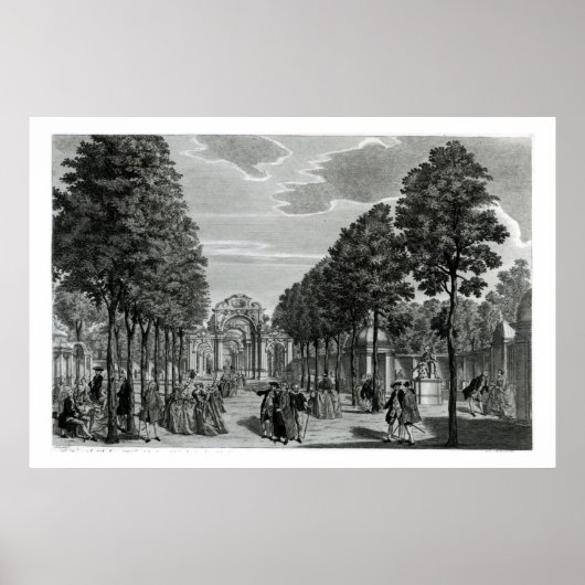 勝利のアーチ、南のハンデルの像 ポスター (正面)