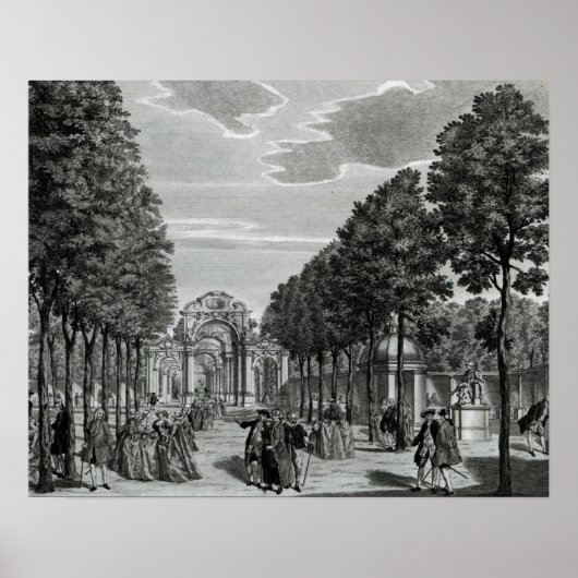 勝利のアーチ、南のハンデルの像 ポスター (正面)