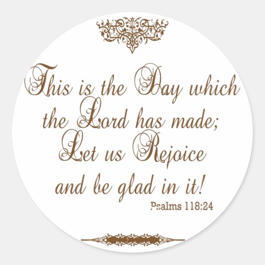 勝利のカスタムのステッカーへの感謝の祈りの言葉 ラウンドシール (正面)