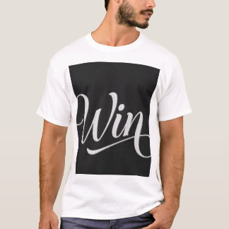 勝利のカリグラフィータイポグラフィーTシャツ | モチベーション Tシャツ