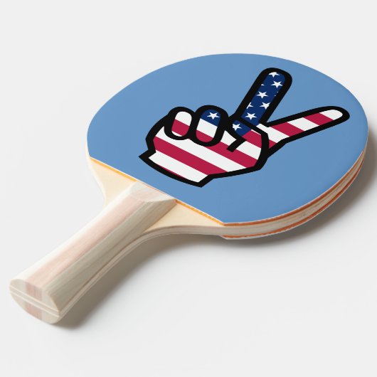 勝利のサイン 卓球ラケット (正面アングル)