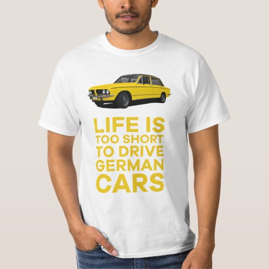 勝利のドロマイト – 人生も…ドイツ人を運転する Tシャツ (正面)