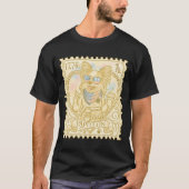 勝利のポーズをするパピヨンの警察官 Tシャツ (正面)