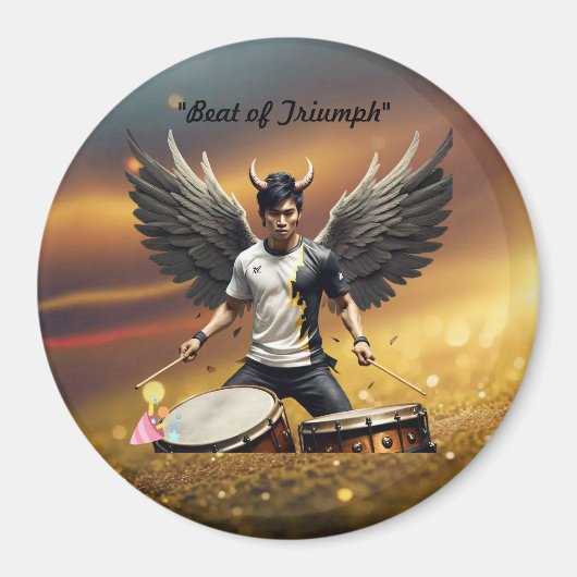 「勝利のリズム」 マグネット (正面)