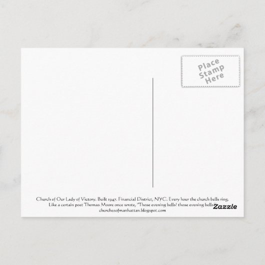 勝利の女性 ポストカード (裏面)