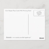 勝利の手遊付き死神カード ポストカード (裏面)