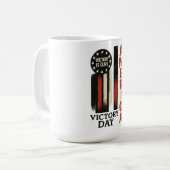 勝利の日パトリオ動揺してティックUSAアート コーヒーマグカップ (正面左)
