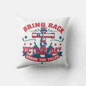 勝利の日軍隊メモリアル – 名誉落ちた クッション (裏面)