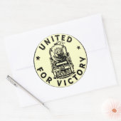 勝利の統一された鉄道1940ステッカー ラウンドシール (封筒)