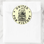 勝利の統一された鉄道1940ステッカー ラウンドシール (バッグ)