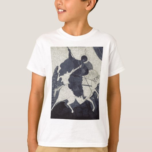 勝利の聖ゲオルギオス 東方正教会 イコン アート Tシャツ (正面)