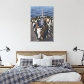 勝利の陣形でガンクルー – アメリカ海軍 キャンバスプリント (インサイチュ (寝室))