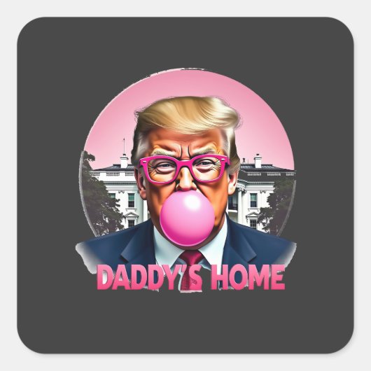 勝利のMAGA トランプ ヴァンス 選挙 2024 スクエアシール (正面)