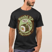 勝利のSushi XPプレイフレッシュロール ゲーマー Tシャツ (正面)