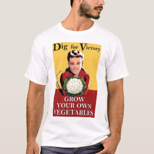 勝利のTシャツのためのヴィンテージの発掘 Tシャツ