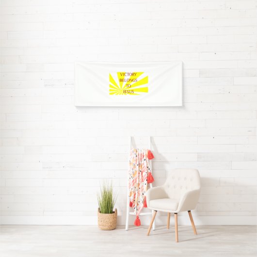 勝利はイエスに属する 横断幕 (インサイチュ)
