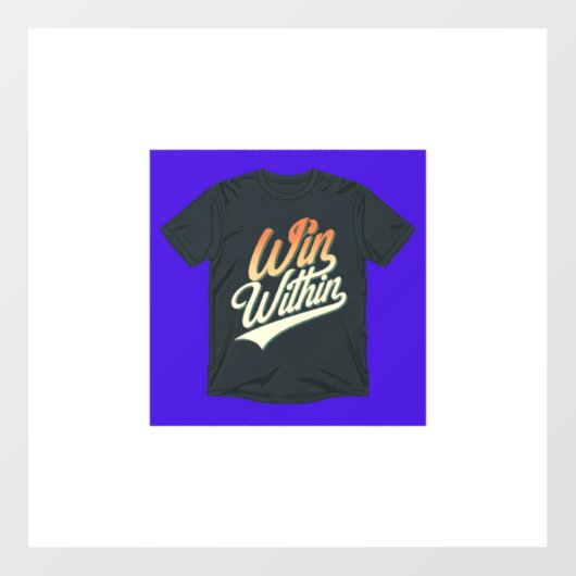 「勝利は内だ。」 ウィンドウサイン (シート)